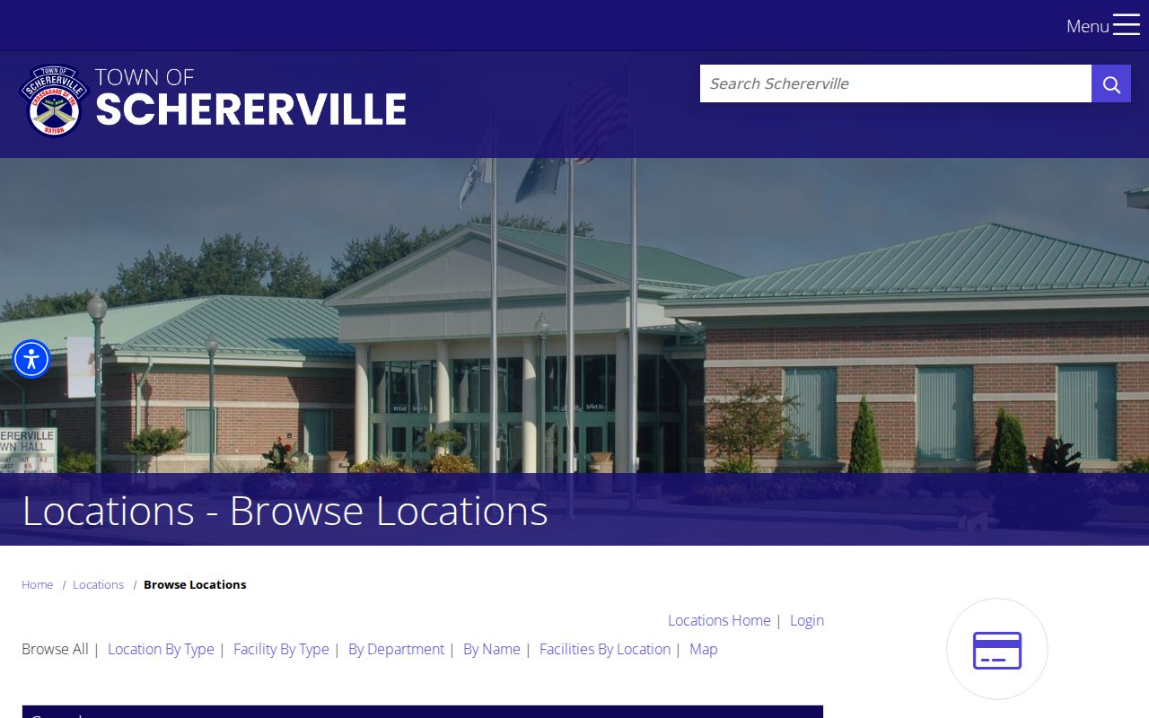 Schererville neighbors public facilities map