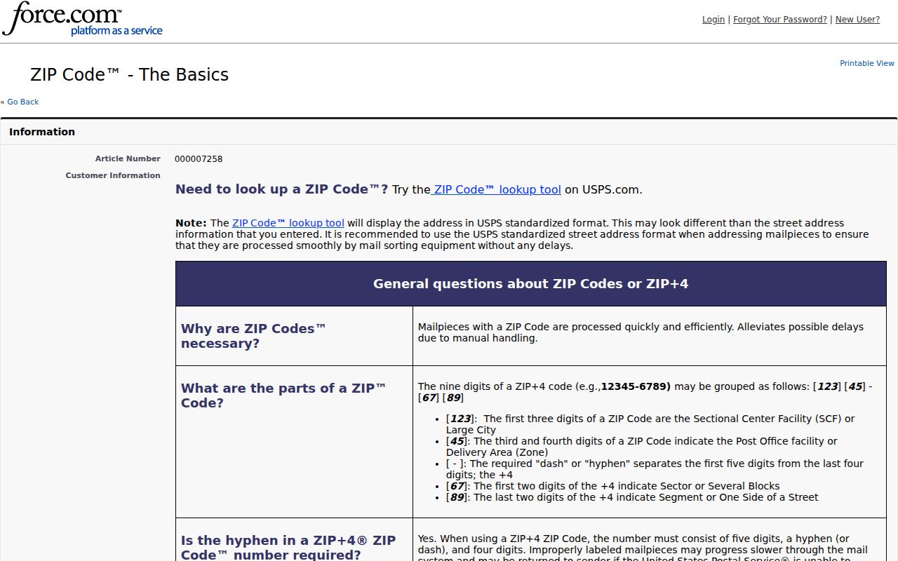 Schererville ZIP code directory USPS boundary guidance